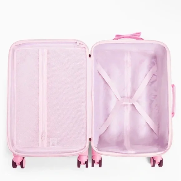 Pink LoveshackFancy Rolling Carry-On Luggage - Picture 3 of 3